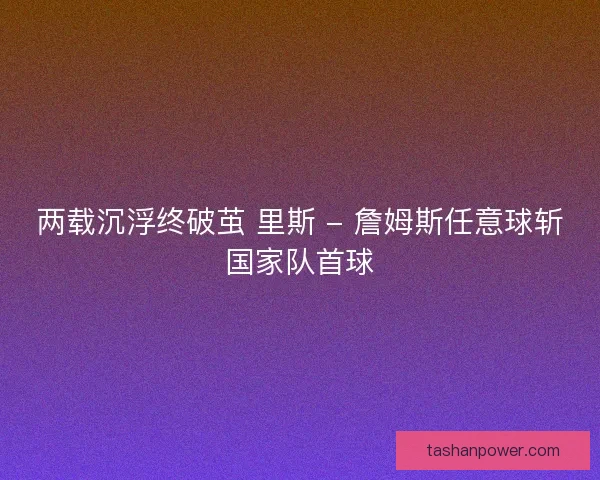 两载沉浮终破茧 里斯 - 詹姆斯任意球斩国家队首球